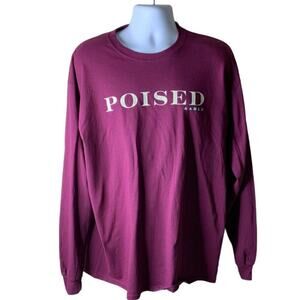 Poised & Able Gildan Long Sleeves T-Shirt Unisex XL Crew Neck Top